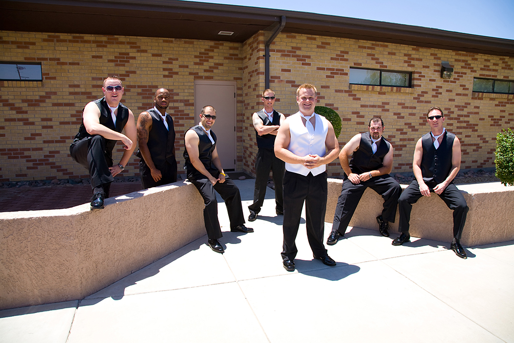 Groomsmen wedding photo