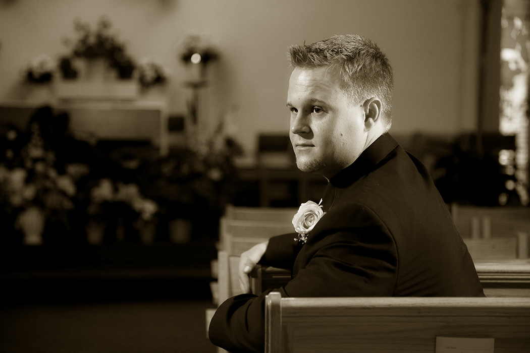 Groom wedding photo